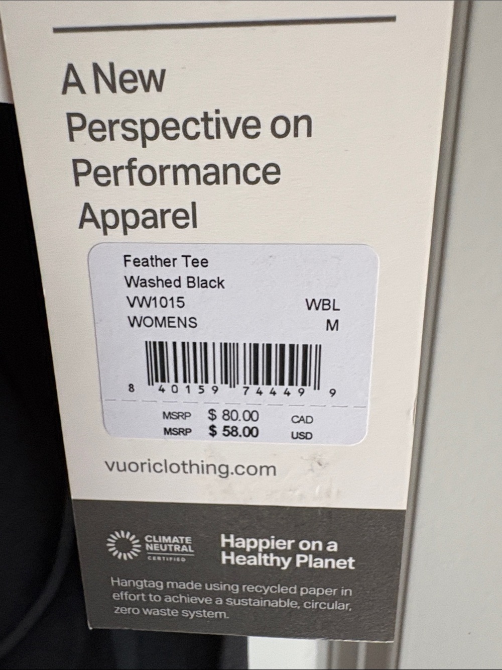 Brand new with tags Vuori Tee for women - Picture 3 of 3
